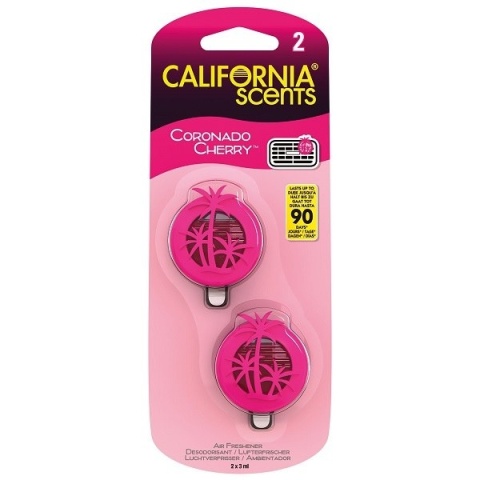 CALIFORNIA SCENTS Coronado Cherry - Mini Membrana do nawiewu w samochodzie 3ml