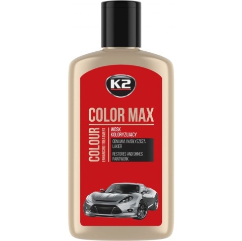K2 COLOR MAX 250ML WOSK KOLORYZUJĄCY CZERWONY
