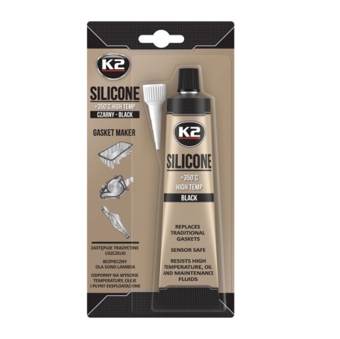K2 SILIKON CZARNY WYSOKOTEMPERATUROWY 85G