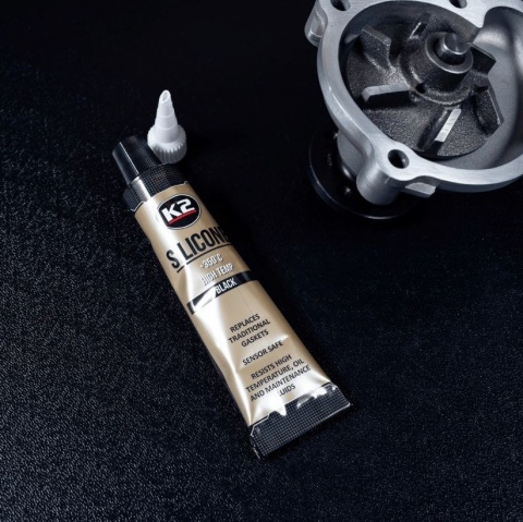 K2 SILIKON CZARNY WYSOKOTEMPERATUROWY 85G
