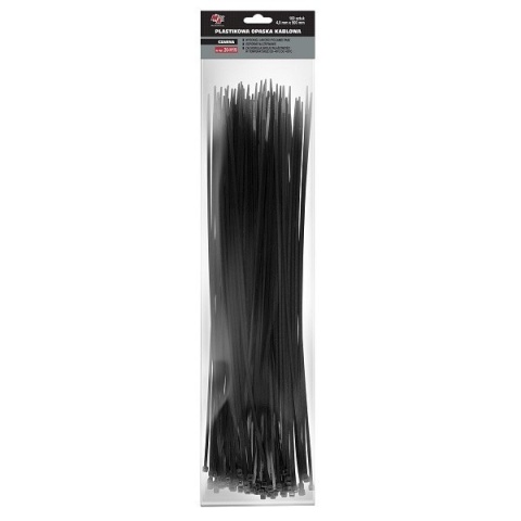MA PRO plastikowa opaska kablowa - czarna 4,8mm x 500 100szt