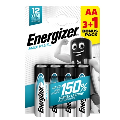 ENERGIZER BATERIA MAX PLUS AA LR6 BLISTER 3+1 SZT