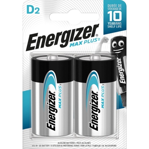 ENERGIZER BATERIA MAX PLUS D LR20 2 SZT BLISTER