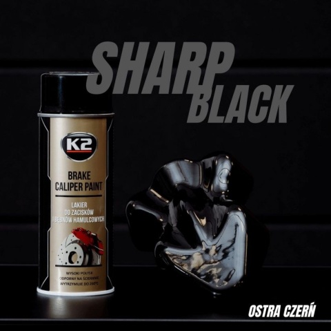 K2 BRAKE CALIPER SPRAY - CZARNY 400ML LAKIER DO ZACISKÓW