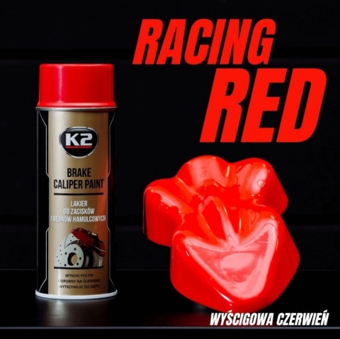 K2 BRAKE CALIPER SPRAY - CZERWONY 400ML LAKIER DO ZACISKÓW
