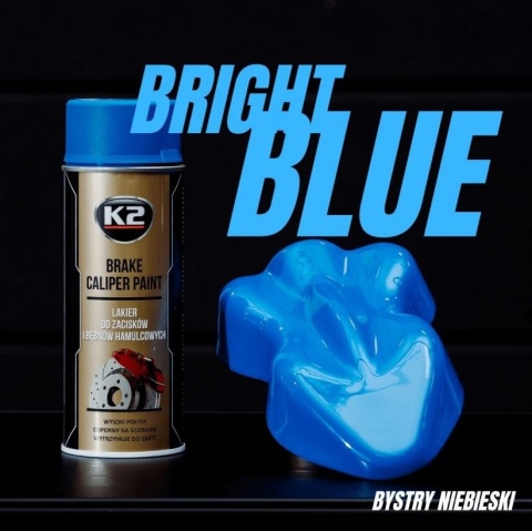 K2 BRAKE CALIPER SPRAY - NIEBIESKI 400ML LAKIER DO ZACISKÓW