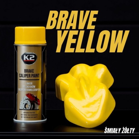 K2 BRAKE CALIPER SPRAY - ŻÓŁTY 400ML LAKIER DO ZACISKÓW