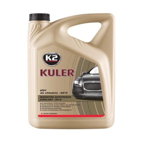 K2 KULER PŁYN DO CHŁODNIC -35C 5L CZERWONY