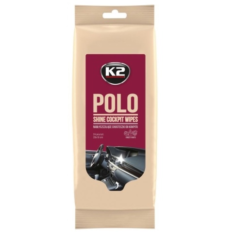 K2 POLO SHINE WIPES CHUSTECZKI KOKPIT 24SZT
