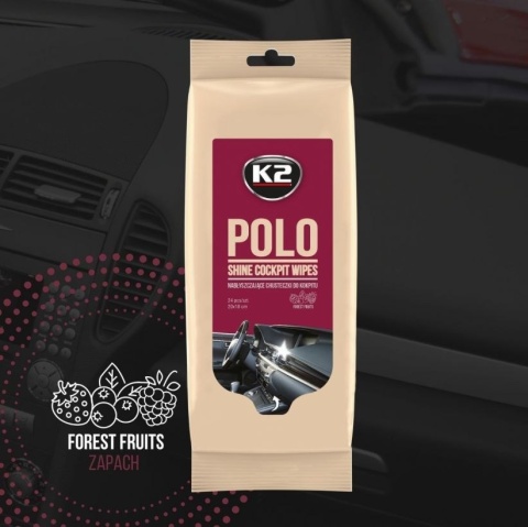K2 POLO SHINE WIPES CHUSTECZKI KOKPIT 24SZT
