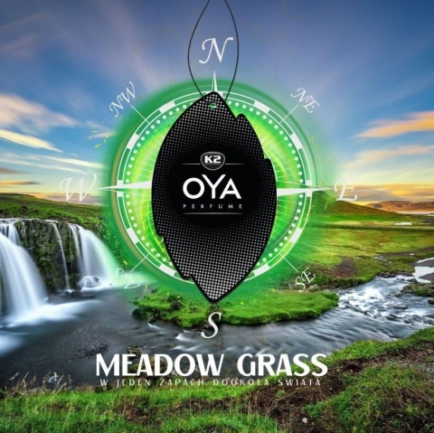 K2 VINCI OYA MEADOW GRASS ZAPACH SAMOCHODOWY ZAWIESZKA PAPIEROWA