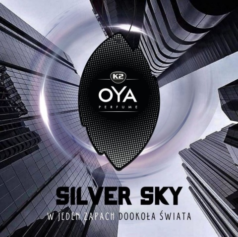 K2 VINCI OYA SILVER SKY ZAPACH SAMOCHODOWY ZAWIESZKA PAPIEROWA