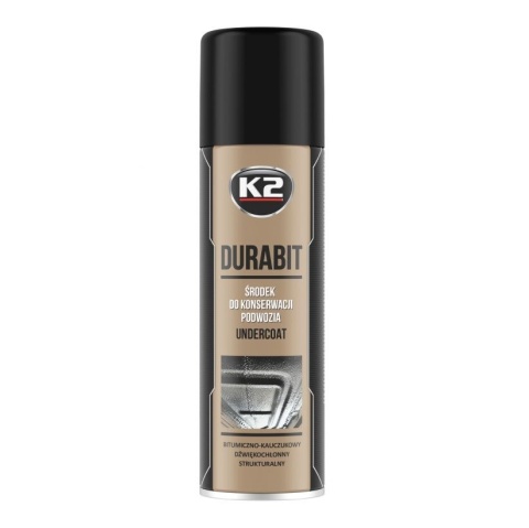K2 DURABIT CZARNY 500ML SPRAY KONSERWACJA PODWOZIA