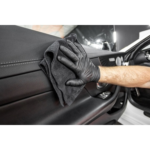 MOJE AUTO DETAILER MIKROFIBRA APT BLACK (ALL PURPOSE TOWEL) 370g/m2 40x40cm LASER CUT
