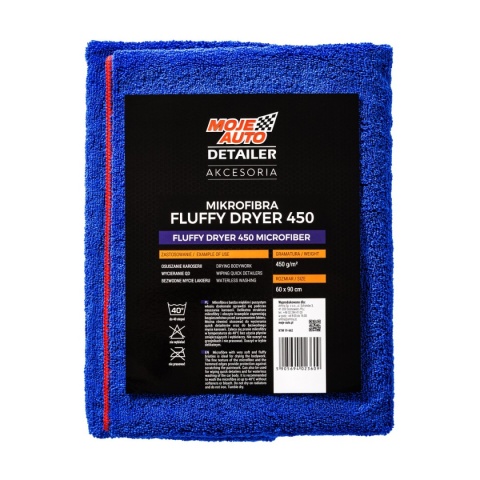 MOJE AUTO DETAILER MIKROFIBRA FLUFFY DRYER 450g/m2 60x90cm