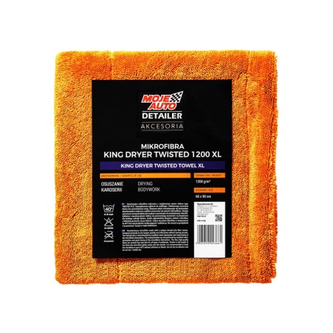 MOJE AUTO DETAILER MIKROFIBRA KING DRYER TWISTED TOWEL XL 1200g/m2 60x90cm
