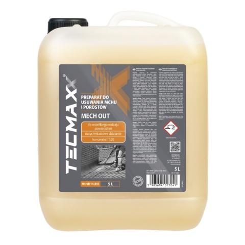 TECMAXX MECH OUT DO USUWANIA MCHÓW, GLONÓW, GRZYBÓW Z DACHÓW I ELEWACJI 5L