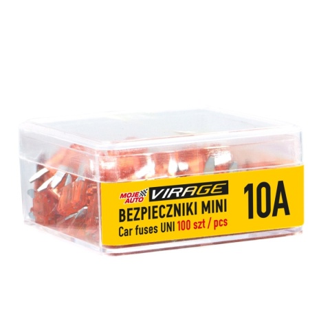 VIRAGE- Bezpieczniki MNI 100 szt. 10A
