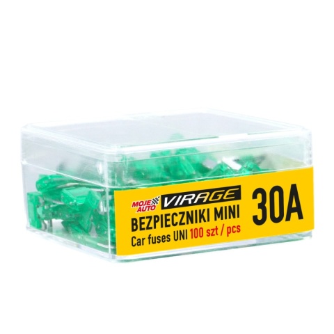 VIRAGE- Bezpieczniki MNI 100 szt. 30A