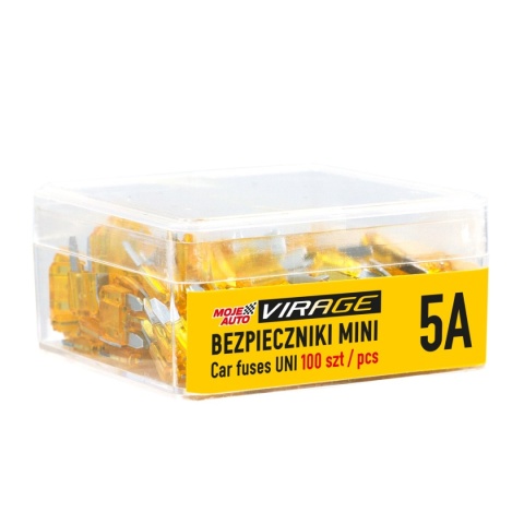 VIRAGE- Bezpieczniki MNI 100 szt. 5A