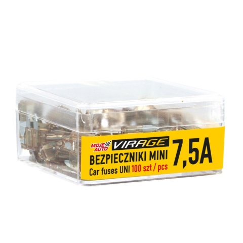 VIRAGE- Bezpieczniki MNI 100 szt. 7,5A