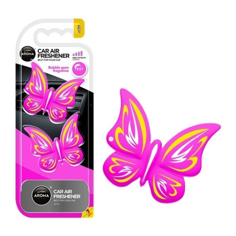 AROMA CAR ZAPACH DOUBLE BUTTERFLY BUBBLE GUM