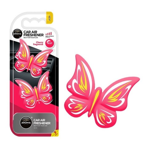 AROMA CAR ZAPACH DOUBLE BUTTERFLY CHERRY
