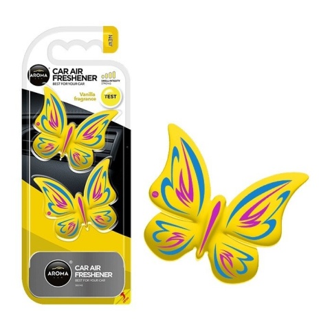 AROMA CAR ZAPACH DOUBLE BUTTERFLY VANILLA