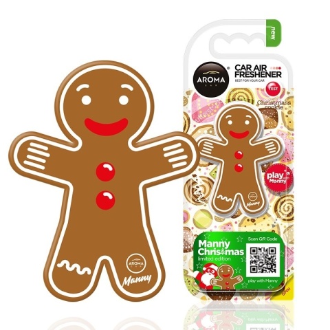 AROMA CAR ZAPACH MANNY CHRISTMAS COOKIE GINGERBREAD