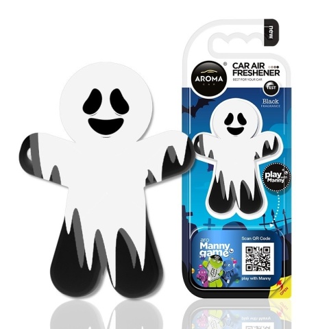 AROMA CAR ZAPACH MANNY GHOST BLACK