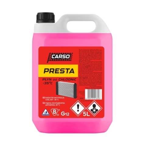 CARSO PRESTA PŁYN DO CHŁODNIC -35C 5L CZERWONY