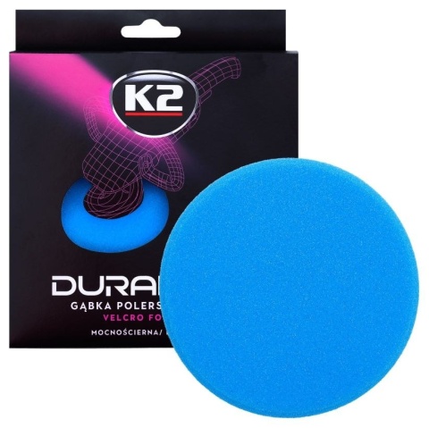 K2 DURAFLEX NIEBIESKA GĄBKA NA RZEP MOCNOŚCIERNA 150mm GŁADKA