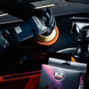 K2 DURAFLEX POMARAŃCZOWA GĄBKA ŚREDNIOŚCIERNA RZEP 150mm GŁADKA