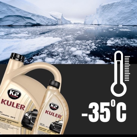K2 KULER PŁYN DO CHŁODNIC -35C 1L RÓŻOWY G13