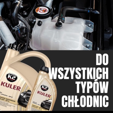 K2 KULER PŁYN DO CHŁODNIC -35C 1L RÓŻOWY G13