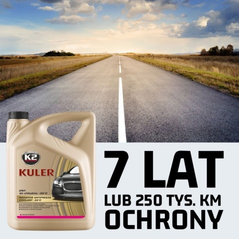 K2 KULER PŁYN DO CHŁODNIC -35C 5L RÓŻOWY