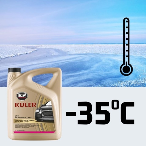 K2 KULER PŁYN DO CHŁODNIC -35C 5L RÓŻOWY