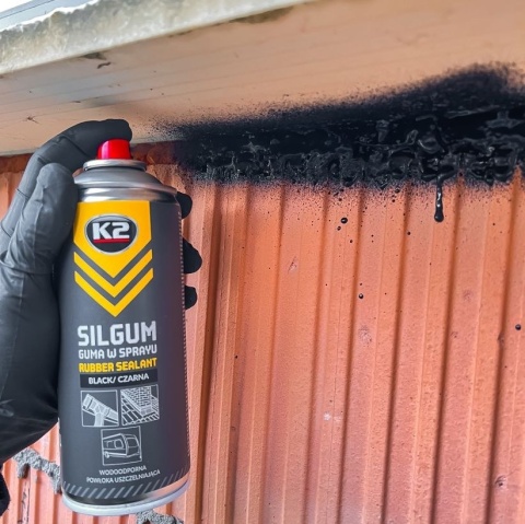 K2 SILGUM CZARNY USZCZELNIACZ BUDOWLANY 400ML