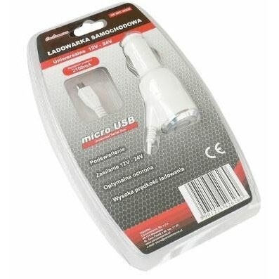 ŁADOWARKA 12/24V 2,1A MICRO USB