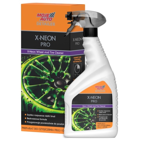 MOJE AUTO DETAILER X-NEON PRO PREPARAT DO CZYSZCZENIA FELG I OPON 750ml