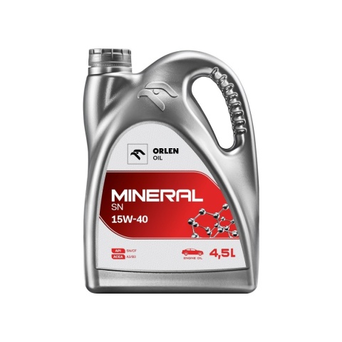 ORLEN MINERAL SN SZARY 15W40 4,5L