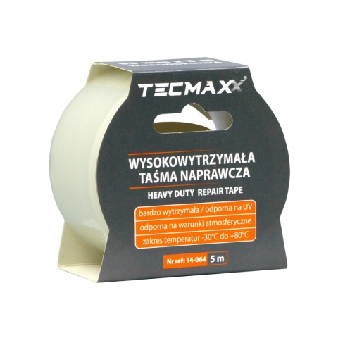 TECMAXX WYSOKOWYTRZ. PRZEŹROCZ. TAŚMA NAPRAW. - SAMOPRZY. -30°do +80°C ODPORNA NA UV / 50mm x 5m