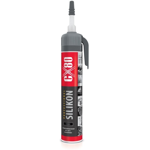 CX80 SILIKON CZARNY WYSOKOTEMPERATUROWY 210G