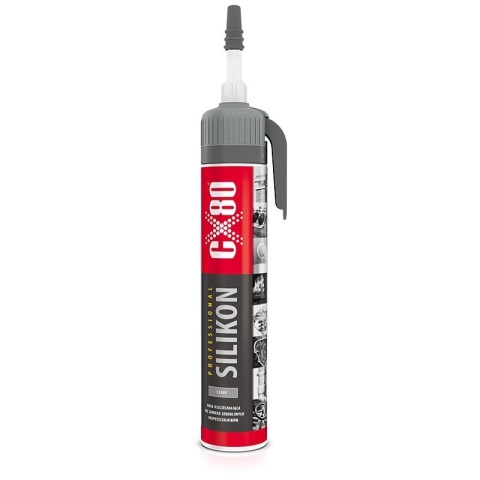 CX80 SILIKON SZARY EKOLOGICZNY WYSOKOTEMPERATUROWY 210G