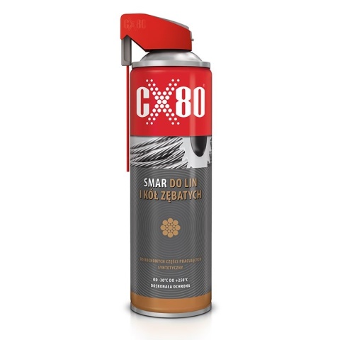 CX80 SMAR DO LIN I KÓŁ ZĘBATYCH DUO SPRAY 500ML