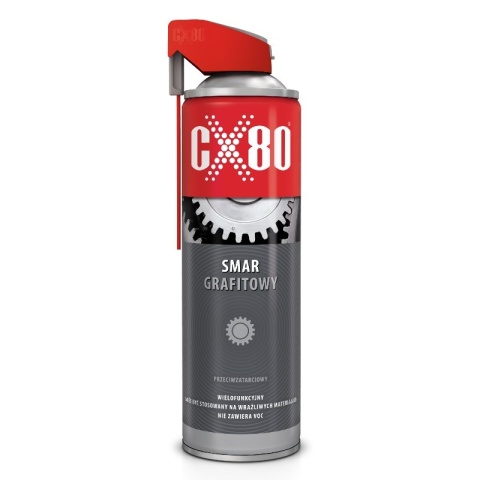 CX80 SMAR GRAFITOWY DUO SPRAY 500ML