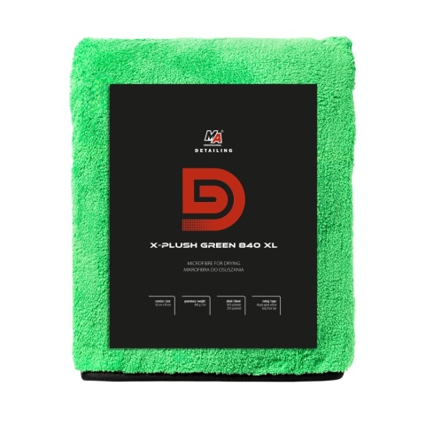 MA PRO DETAILING X-PLUSH GREEN 840GSM XL MIKROFIBRA DO OSUSZANIA 60x90