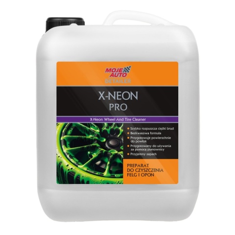 MOJE AUTO DETAILER X-NEON PRO PŁYN DO CZYSZCZENIA FELG I OPON 5L