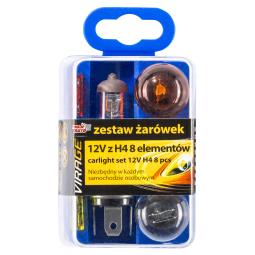 ŻARÓWKA VIRAGE ZESTAW 12V Z H4 8 ELEMENTAMI VIRAGE 91-013