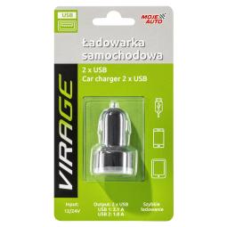 VIRAGE ŁADOWARKA SAMOCHODOWA 2XUSB VIRAGE 93-100